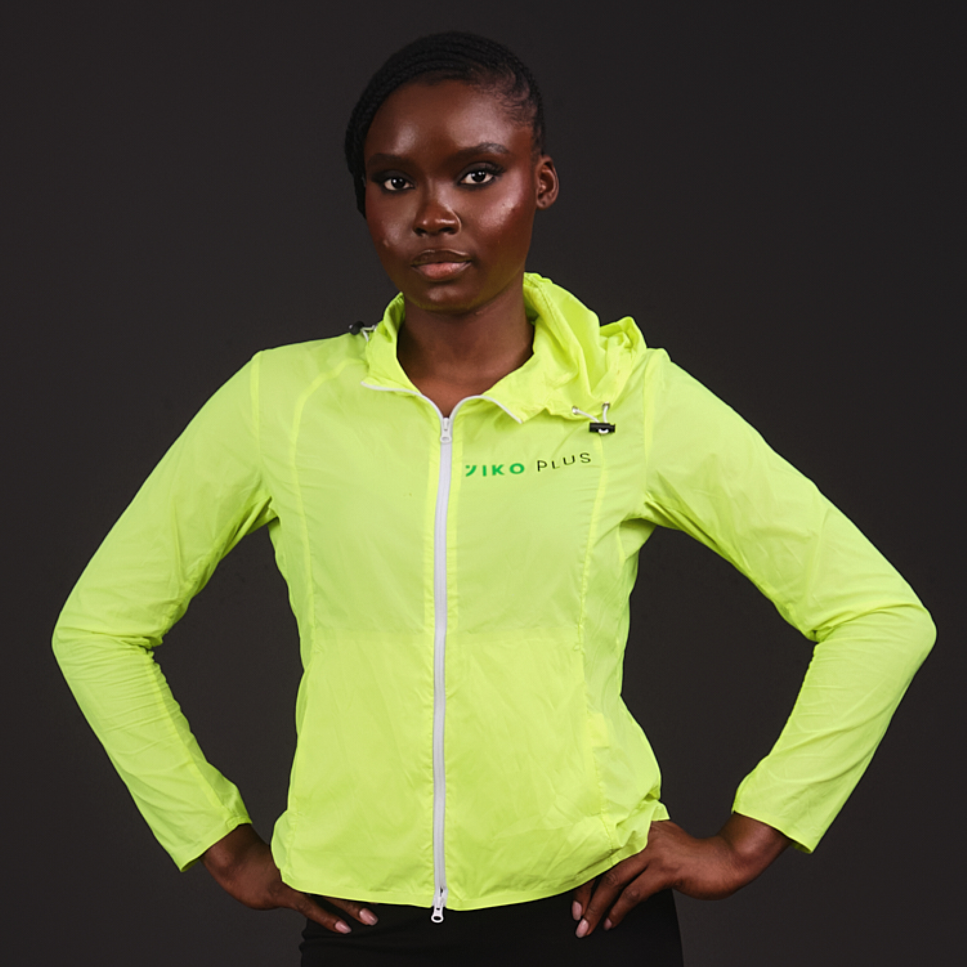 Yiko Plus Lime Jacket Top