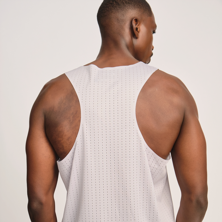 Yiko Plus Pulse Core Grey Gym Tank Top