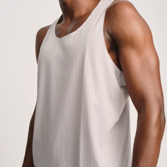 Yiko Plus Pulse Core Grey Gym Tank Top